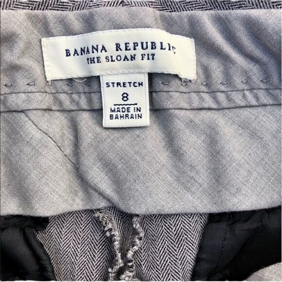BANANA REPUBLIC The Sloan Stretch Fit Grey Dress Pants Size 8 - Picture 4 of 5